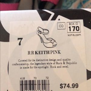 Rock & Republic mesh peep toe heels